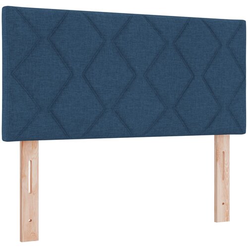 VidaXL Naslon za glavu s dijamantskim blokovima Plave boje 90 cm Tkanina Slike
