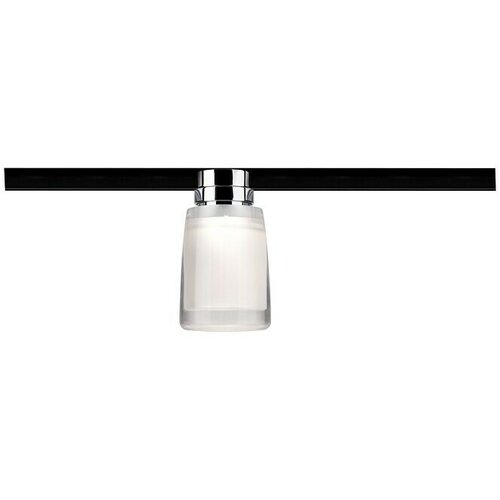 PAULMANN URail LED spot svjetiljka Safira (5,2 W, Mat krom - prozirna - saten, D x Š x V: 8 x 8 x 13,6 cm) Cijene
