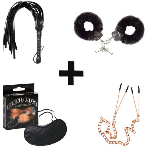 Komplet za bondage za začetnike BDSM (4 kosi) Slike