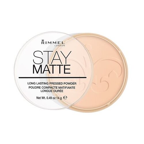 Rimmel London Stay Matte dolgoobstojen kompakten puder 14 g odtenek 006 Warm Beige Cene