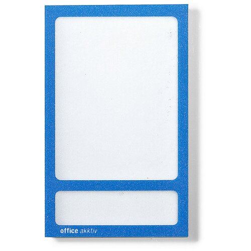 eurokraft basic Magnetni informacijski žep, žep za fotografije, ŠxV 60 x 80 / 60 x 17 mm, moder okvir, DE 20 kosov Cene