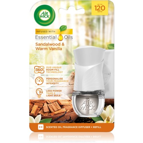 Air Wick Electric Sandalwood &amp;amp; Vanilla električni osvežilec zraka s polnilom 19 ml Slike
