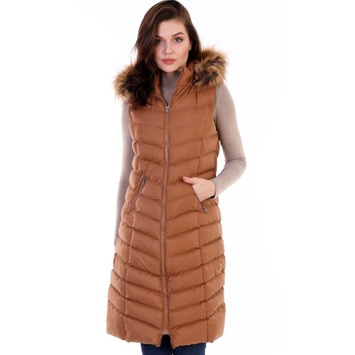 Dewberry Z6684 WOMEN'S VEST-CAMEL Cene
