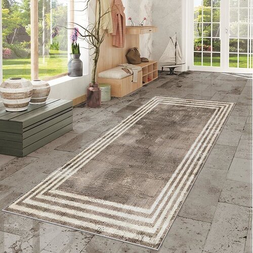  staza za hodnik 80x200cm - beli pravougaonici, SH-057 Cene