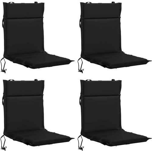  Jastučić za nisku stolicu GEMERT 4 kom. 100% poliester Crna - Crna (melange) 110 x 50 x 3 cm 4 Slike