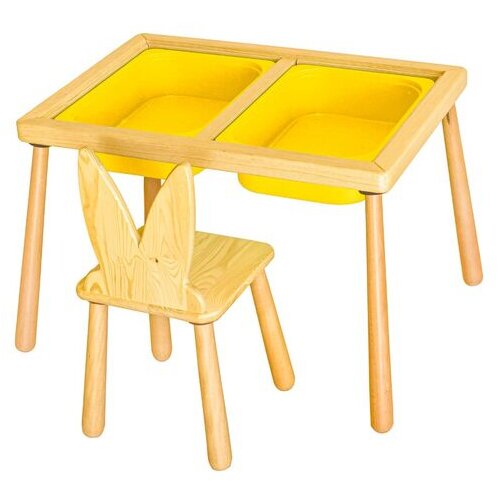 Hanah home Dječiji sto i stolica, Žuti Slike