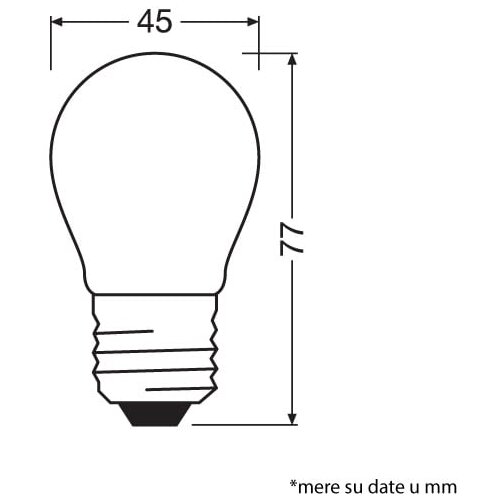  LED sijalica P25 6500K 2.5W E27 OSRAM Slike
