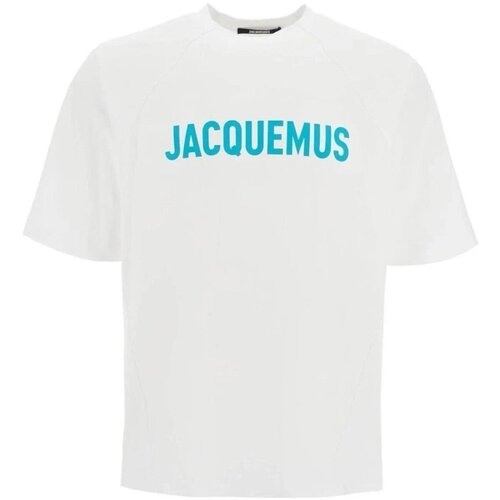 JACQUEMUS Majice s kratkimi rokavi 245JS212-2011 Bela Slike
