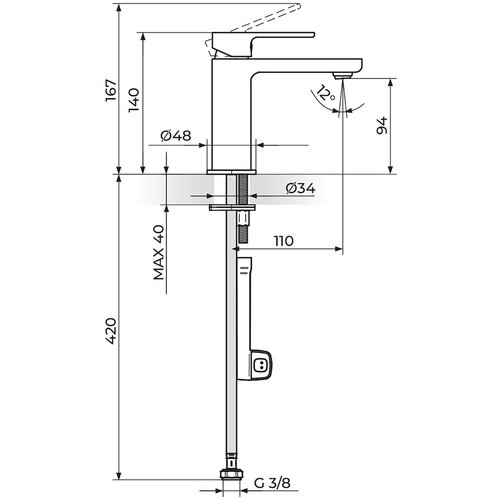 Rosan slavina LAVABO S2 254101 Slike