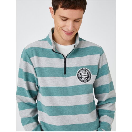 Koton Sweatshirt - Green - Regular Slike