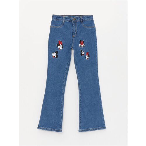 LC Waikiki Disney Embroidered Flare Girl Jeans Slike