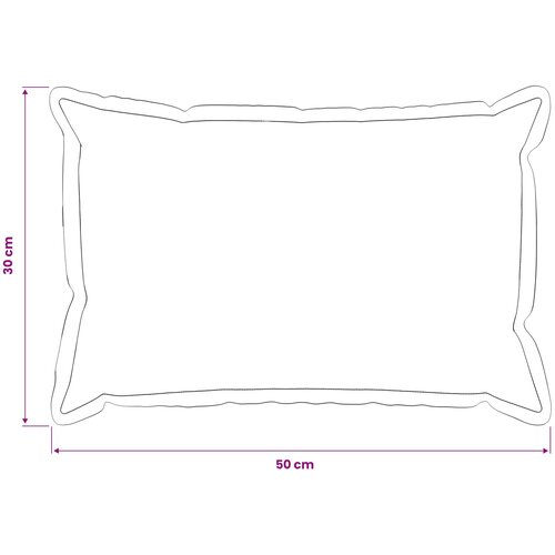  Presvlaka za jastuk 2 pcs HOUTEN Krem 30 x 50 cm Umjetni lan Slike