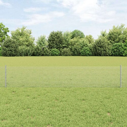  varjena žičnata ograja z 44 U-stolpci srebro 0.4x100 m jeklo Slike