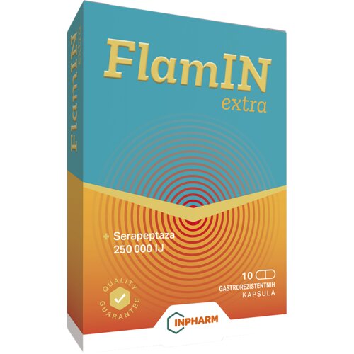 Inpharm Diet Inpharm Dodatk ishrani namenjen smanjenju otoka Flamin Extra, 250000Iu, 10 kapsula Cene
