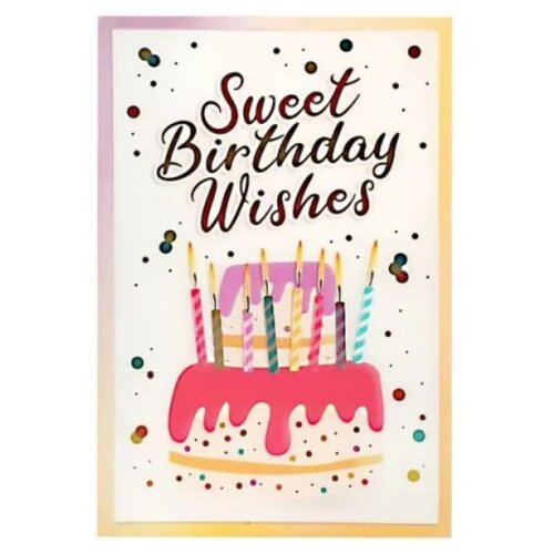  Čestitka 3D Hoorey Sweet Birthday Wishes Slike