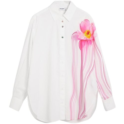 Desigual Bluza pegasto rumena / roza / bela Cene