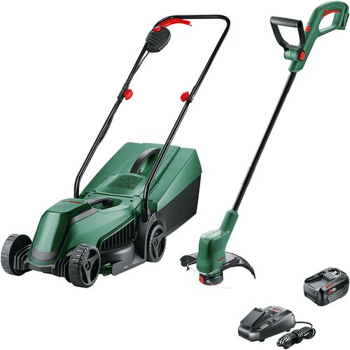 Bosch Akumulatorski trimer za travu EasyGrassCut 18V-26 + akumulatorska kosilica EasyMower 18V-32-200, 1x4,0 Ah 06008B9D02 Cene