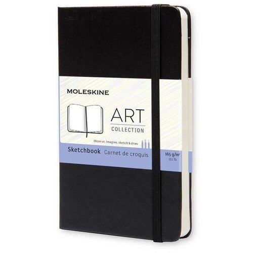 Moleskine Sveska za skiciranje Art, Tvrd povez, Crna Slike