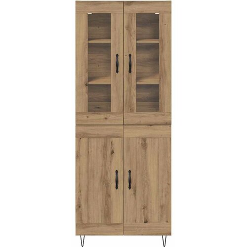  Highboard Umjetnički hrast 69,5 x 34 x 90 cm Konstruirano drvo Slike