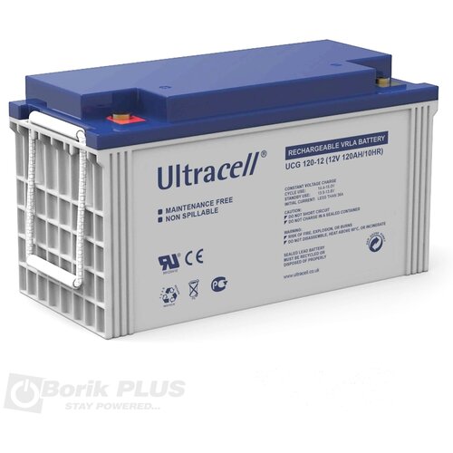 Ultracell UCG 120-12 Olovna GEL VRLA baterija 12V 120Ah Slike