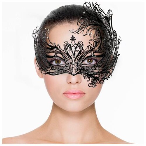 EasyToys - Fetish Collection Kovinska maska Asymmetrical, črna Slike