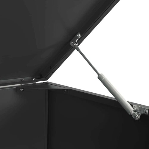VidaXL Spremi&amp;scaron;te za 4 kante za otpad crno 276 x 79 x 117 cm čelično Slike