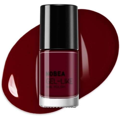 NOBEA Day-to-Day Gel-like Nail Polish lak za nokte s gel efektom nijansa Dark cherry #N09 6 ml Slike