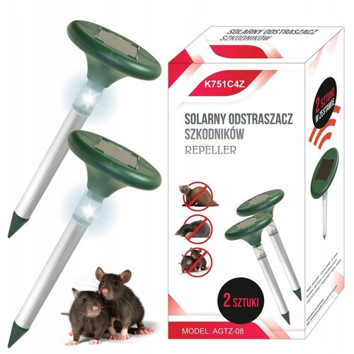  Set 2x solarni aku. 600mAh LED odganjalec voluharjev miši in krtov do 1000m2 Cene