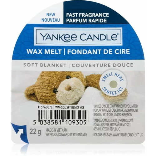Yankee Candle soft Blanket vosak za aromatične lampe 22 g unisex