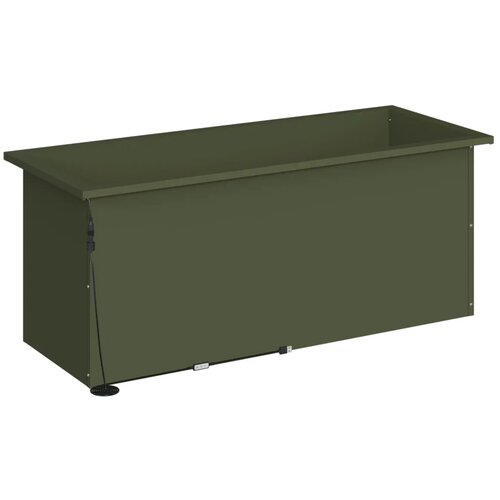  Vrtna posuda za sadnju s LED svjetlom Maslinastozelena - Maslinastozelena 40 x 100 x 40 cm 1 Slike