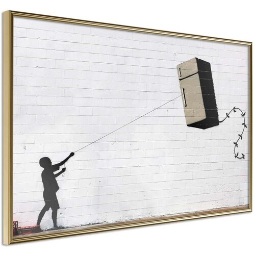  Poster - Banksy: Fridge Kite 60x40 Slike