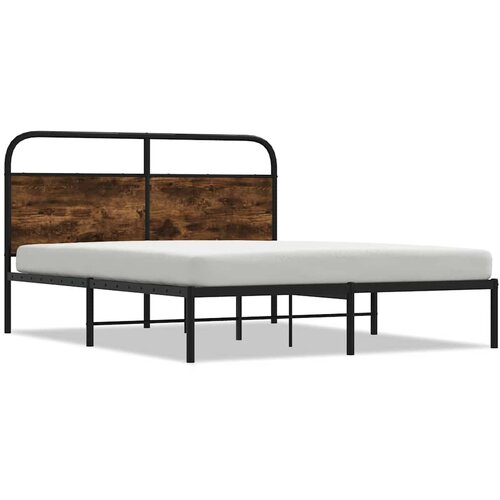 Maison Chic Posteljni Okvir - Dvoposteljna postelja brez vzmetnice 135x190 cm dim. hrast inž. les, (22082634) Cene