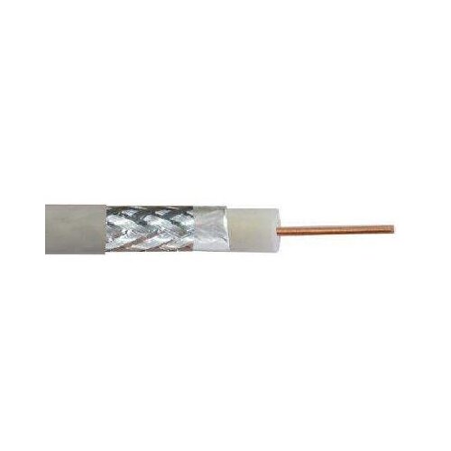 Digitus Coaxial cable RG-6, 75 Ohm, shield (2x foil + 77% braid), Eca, PVC, 100m, white Slike