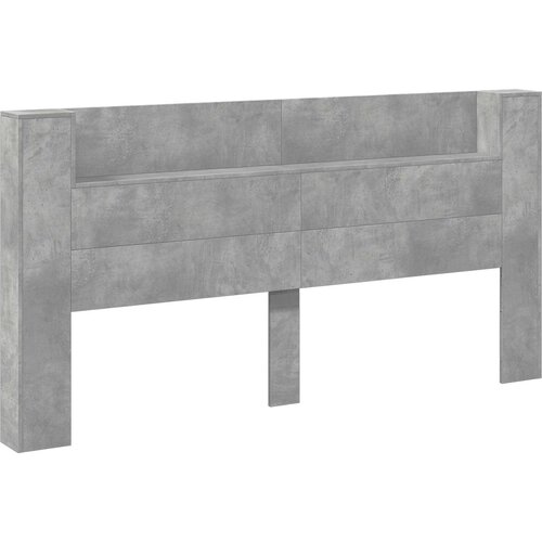  Uzglavlje Betonski sivi 200 x 16,5 x 103,5 cm Konstruirano drvo Slike