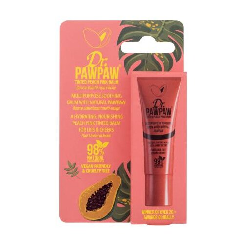 Dr.PAWPAW Balm Tinted Peach Pink balzam za usne 10 ml Slike