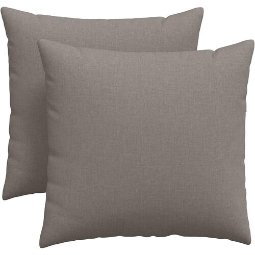  Jastučići za sofu 2 pcs Sivo-smeđa 45 x 45 cm tkanina Slike