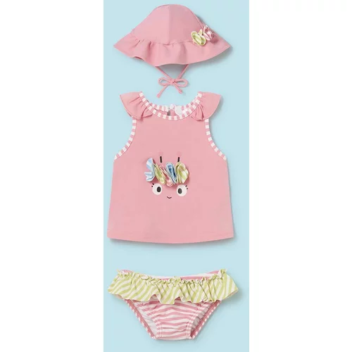 Mayoral Newborn Dvodijelni kupaći kostim za bebe boja: ružičasta