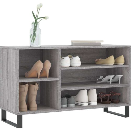 vidaXL omarica za čevlje siva sonoma 102x36x60 cm inženirski les Cene