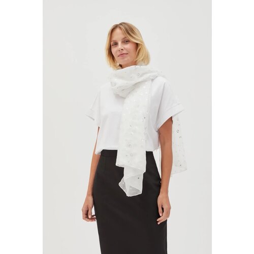Marisse Women's Scarf L-Sz-4612 White Cene