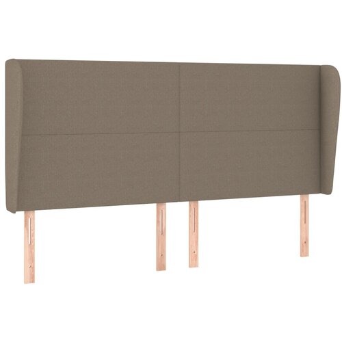 Maison Chic posteljno vzglavje - vzglavna omarica - nočna omarica z u&scaron;esi taupe 183x23x118/128 cm blago, (21710952) Cene