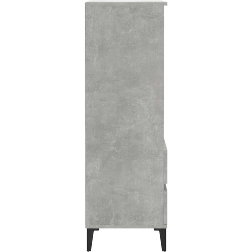  Visoka komoda boja betona 40 x 36 x 110 cm konstruirano drvo Slike