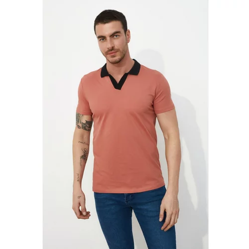 Trendyol Rose Dry Men's Slim Fit Short Sleeve Polo Neck T-shirt
