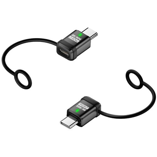 INF 2-Pack Type-C Ženski na Type-C Moški Adapter 240W 120Gbps Black, (5000291529) Cene