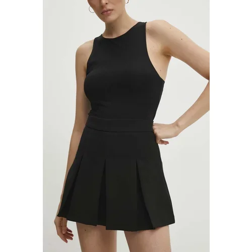 Answear Lab Suknja - hlače boja: crna, bez uzorka, visoki struk