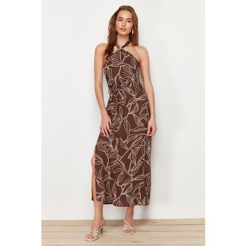 Trendyol Brown Woven Dress Slike