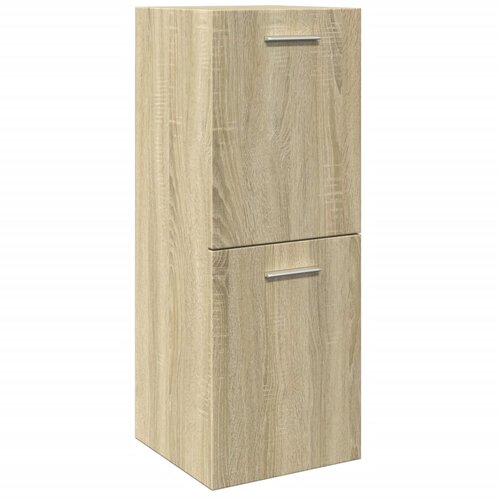 Maison Chic Kopalniška omarica - Kopalniški kabinet sonoma hrast 30x30x80 cm iverna plošča, (21794642) Cene
