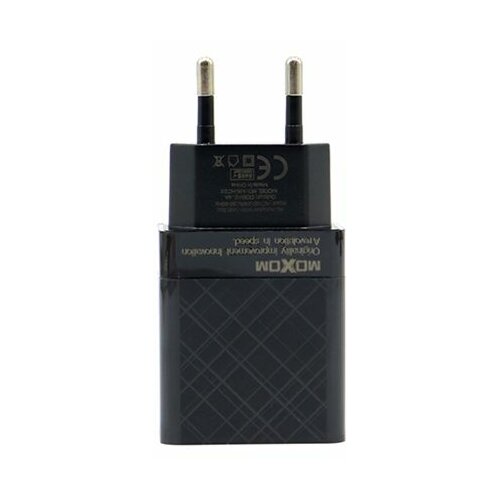 Moxom MX-HC22 2xUSB 5V/2.4A Type C crni punjač za mobilni telefon Slike