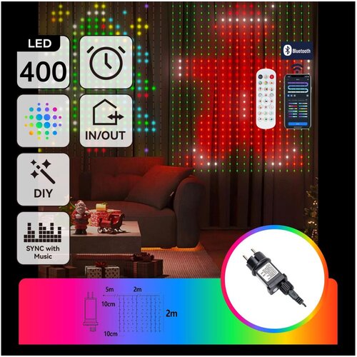 Aigostar led rgby dekorativni niz 400xLED/15W/230V 2x2m IP44 + daljinski upravljač Cene