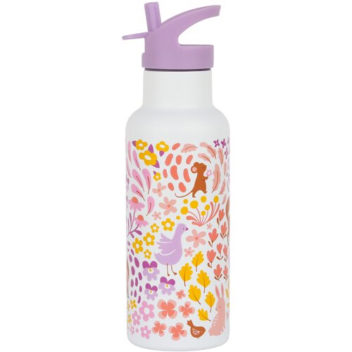 A Little Lovely Company bidon iz nerjavnega jekla, 500 ml &amp;ndash; cvetlični vrt Slike