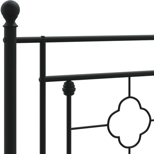  Metalno uzglavlje crno 193 cm Slike